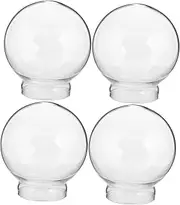 MAGICLULU 4pcs Crystal Ball Covers DIY Globe Ornaments Glass Globe Craft Kit for Home Decor