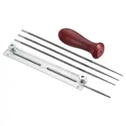 Chainsaw Sharpener Kit 5/32" (4.0 mm) Round Saw Chain File w Guide/Files/Handle