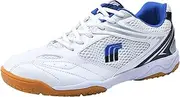 [JiuQing] Mens Table Tennis Shoes Womens Badminton Tennis Sneaker Non-Slip Lightweight Indoor Court Training Shoes