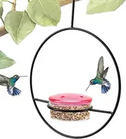 Metal Bird Feeders for Outdoors,Outdoor Bird Feeder | Feeding Perch, Metal Decor, Ant-Proof, Leak-Proof Canary Stand, for Wildlife, Window, Nature