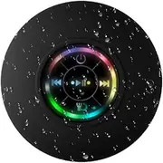 Generic Black Waterproof Speaker | Wireless 5.0, Portable, Rechargeable, Bluetooth, USB, for Bathroom, Tablet, Smartphone, Laptop