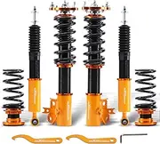 maXpeedingrods Coilovers for Honda Civic 2006-2011, for Acura CSX 06-11, 24 Levels Damper Coilovers Adjustables Suspension Kit, Spring Shock Absorber Complete Assemblies Lowering Kit Gold