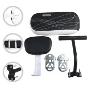 Sturdy and Supportive Bicycle Rear Saddle Seat with Back Rest and Pedals