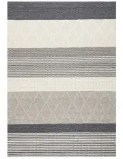 [Rug Culture] Studio Karlsson Wool Hatch Textured Rug in Silver