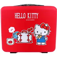 在飛比找樂天市場購物網優惠-小禮堂 Hello Kitty 手提硬殼旅行化妝箱 (紅行李