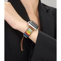 在飛比找蝦皮商城精選優惠-異國風情原石手鍊錶帶 適用Apple Watch 蘋果手錶錶