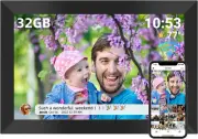 FRAMEO Digital Photo Frame,10.1" IPS Touch Screen Smart Wifi Digital Picture Fra