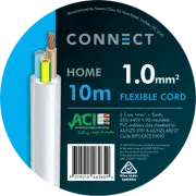 Cable Elec Flex 3core Connect 1mmx10m Bpflx2ce10010