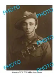 OLD 6x4 PHOTO WWI ANZAC SOLDIER JOHN HOOKER FROM MOSSMAN NSW