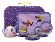 Egmont Toys Witches Tin Tea Set In Suitcase