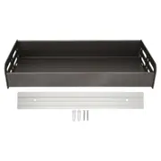 Floating Shelves Space Aluminum Wall Mounted Decorative Storage Shelf for Kitchen Bathroom Living Room Bedroom Grey