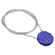 Small Combination Lock 31.4 Inch, 1 Pack 3 Digit Padlock for Gym Locker, Blue
