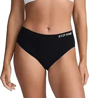 [STEP ONE] Smoothfit Bikini Brief. Ultra-Soft, Breathable Bamboo Moisture Wicking Underwear Women, Hypoallergenic Womens Underwear for Sensitive Skin, Moderate Coverage