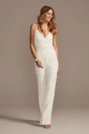 DB Studio sequin spaghetti Strapblouson Jumpsuit Wedding CocktailDress Sz16W$279