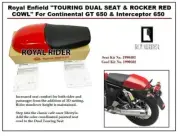 Royal Enfield TOURING DUAL SEAT & ROCKER RED COWL For GT 650 & Interceptor650