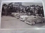 1956 FORD THUNDERBIRD GO KARTS TOY CARS RACE IN 56 11 X 17 PHOTO / PICTURE