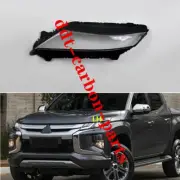 1Pcs For Mitsubishi L200 Triton 2012-2022 Left side Headlight Lens Cover+Glue