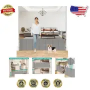 Extra Wide 110" Retractable Pet Gate - 24" Tall & Scratch-Resistant Design