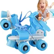 Outdoor Roller Skates | Skates Rolling for Child with 4 Wheels - Simple Design, Easy to Wear Skates for Boys, Girls, Daughter, Son