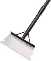 Garden Shovel, Snow Shovel, Ice Scraper, Multifunctional Cleaning Shovel with 59" Adjustable Handle Heavy Duty Garden Tool Cleaning Shovel for Lawn Edging, Scraping, Weed and Ice Removal