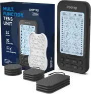 Dual Channel TENS EMS Machine, 24 Modes Muscle Stimulator, Continuous Pulse Mass