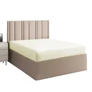 Egyptian Cotton Deep Fitted Sheet S/KS/D/Q/K/SK Size Bed Light Cream