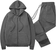 [Generic] Men's Sweatsuits Athletic 2 Piece Sets Hoodie Jogging Track Sweat Suits Full Zip Warm Up Outfits