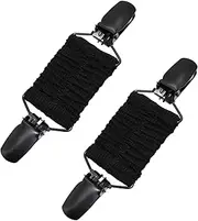[Yedadone] 2 Packs of Dress Cinch Clips Sweater Clips Shawl Cardigan Collar Clips Scarf Clip Tightener Dress Clips Back Cinch for Women, Large, Alloy Steel, no gemstone
