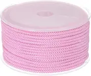 uxcell Nylon Beading Thread Cord 2mm Extra-Strong Braided Nylon String for Necklace Bracelets Jewelry Making Crafting 15M/49 Feet, Pink