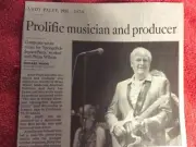 OBITUARY 1951 - 2024 ANDY PALEY MUSICIAN FOR SPONGEBOB SQUAREPANTS BRIAN WILSON