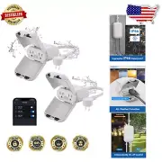 Smart WiFi Dimmer Plug for Outdoor Use - Waterproof with Voice Activation