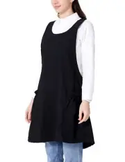 OCXXMME Adjustable Easeful Cross Back Aprons for Women Floral Aprons with Poc...