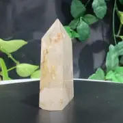 236g Natural Smoky Crystal Quartz Obelisk Wand Point Reiki Tower Healing