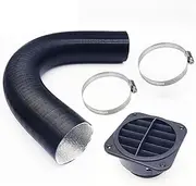 75mm / 60mm/42mm Diesel Heater Duct Hose Pipe Air Duct Air Vent Outlet Hose Clip Compatible with Webasto Eberspach Diesel Parking Heater Automotive Heater Components(60mm)