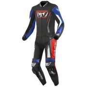 Absolute GP2 Black Blue White Red 2PC Leather Motorcycle Suit