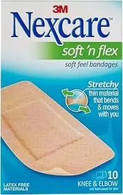 Nexcare Soft 'n Flex Strips 50mm x 101mm (Pack of 10)