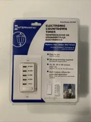 New Intermatic E1210WC Electronic Countdown Timer Switch 10, 20, 30, 60 Minutes