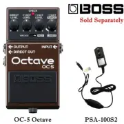 BOSS Effects Pedal OC-5 Octave Modulation Chorus genuine AC adapter PSA-100S2