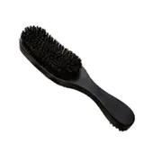 Pig Bristle Wave Brush Hair Comb Hair Beard Comb Large Curved Comb Black handle_Normal specifications