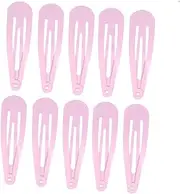 FOMIYES 50pcs Boys and Girls Barrette Hair Clips Metal Hairpin Simple Hair Clips Non Slip Pink for Boys and Girls
