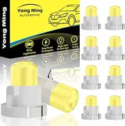 YONGMING T3 White Neo Wedge Led Panel Instrument Guage Cluster Light Bulbs Dashboard Lamps Clock Lights 12V Climate Control Bulbs Pack of 10