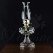 Oil Light Classic Oil Lamp Glass Kerosene Lamp Lantern 40CM Retro Nostalgia Chamber Lamplight Hurricane Lantern Decoration Lighting Outdoor Windproof Transparent Glass Camping Lamp with WIC
