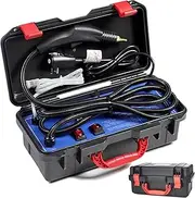 Pressure Steam Cleaner,Handle Steam Cleaner, High Power and Quick Heating,Tankless and Heavy Duty Steam Cleaner for Car Detailing,Bathroom,Kitchen, Grout,1700W-110V