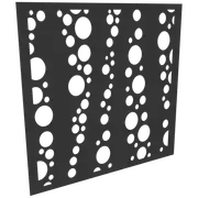 ProtectorAl 300-1200w x 300-1200h Dark Charcoal/Gloss White Bubbles Unframed Composite Deco Panel