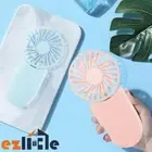 Portable Fans Cooling Neck Mini Fan Hand Held Air Foldable Desk USB Rechargeable