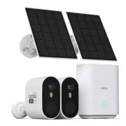 AOSU Outdoor Solar-Powered Security Camera Pro System (2 Camera Kit)