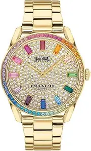 [COACH] Women's PRESTON Watch, GOLD/GOLD, 36MM