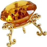 Crystal Decor with Stand Elegant Pattern Adornment for Desktop Decoration Stylish Home Accent for Refreshing Interior Spaces