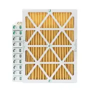 16x20x2 MERV 11 Pleated Air Filters by Glasfloss. Case of 12. Made in USA.