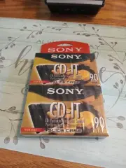 NEW Sony CD-IT 2 Pack 90 Minute High Bias Slide Case Cassette Tape Sealed